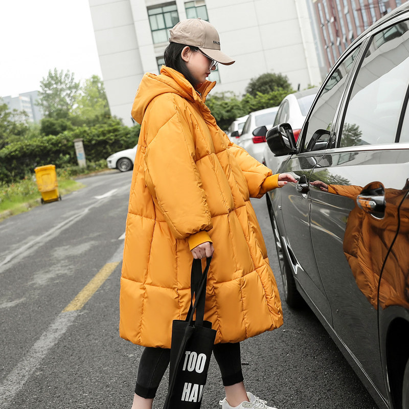 冬装200中长款孕妇羽绒棉服特胖mm加肥加大码300斤棉衣棉袄外套女