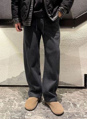 【入冬小火炉】冬重磅加绒加厚卫裤休闲裤松紧腰立体廓形解构长裤