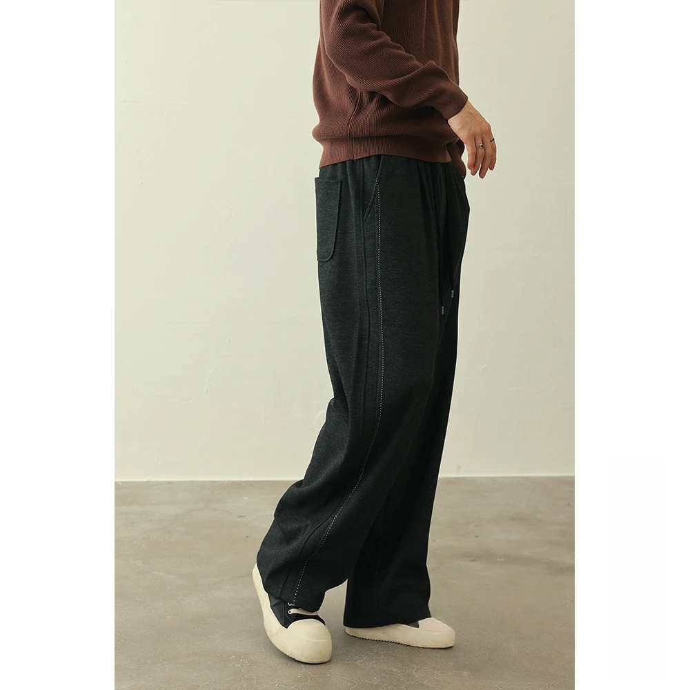 【韵逸】Palm.G男士休闲直筒宽松垂感百搭直筒长裤F1672