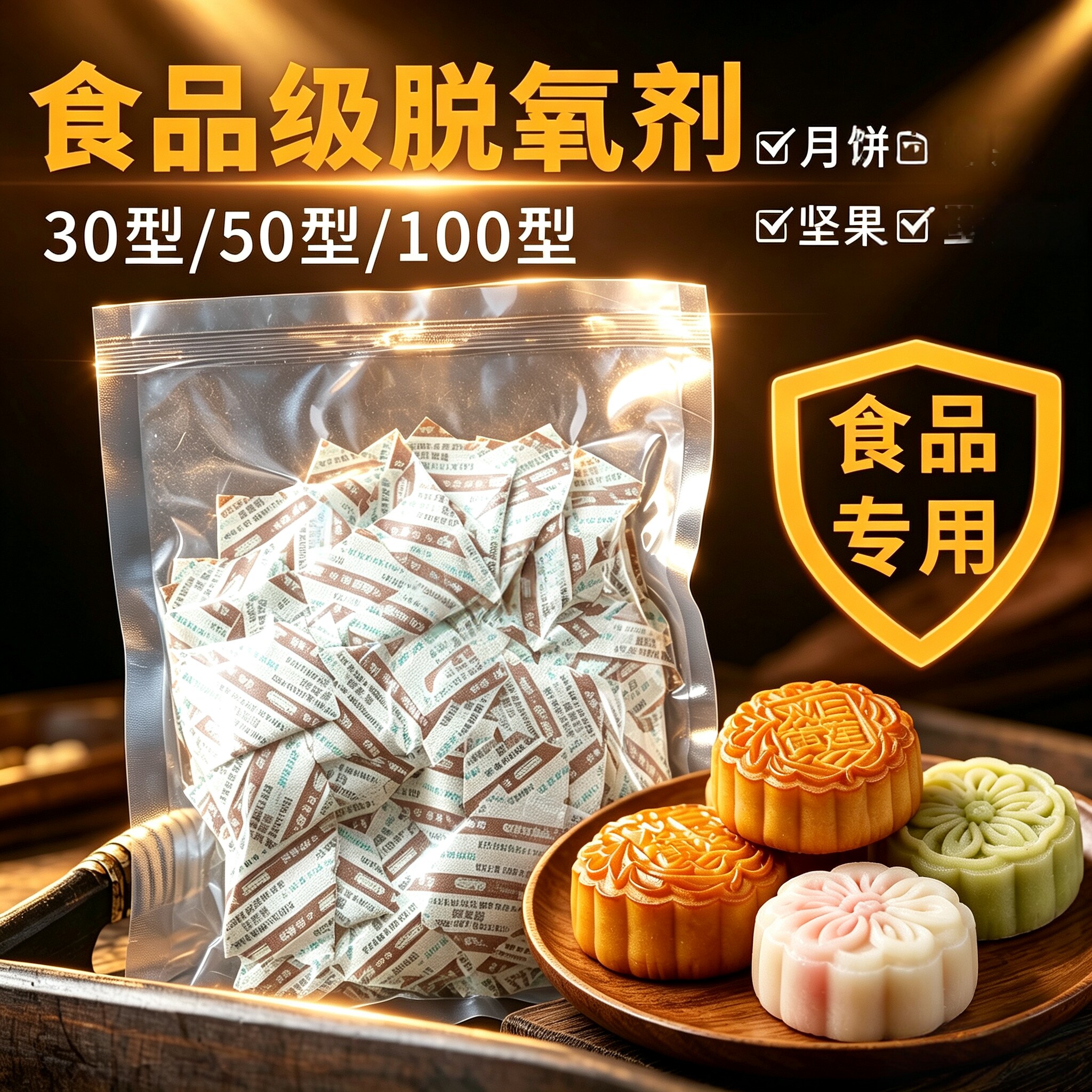 脱氧剂防腐食品级保鲜卡防潮干燥