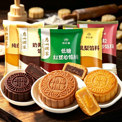 纯白莲蓉适用广州酒家红豆沙馅