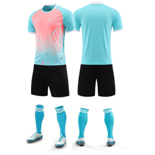 儿童足球运动服套装夏踢球比赛训练服团购班服印号速干足球服队服