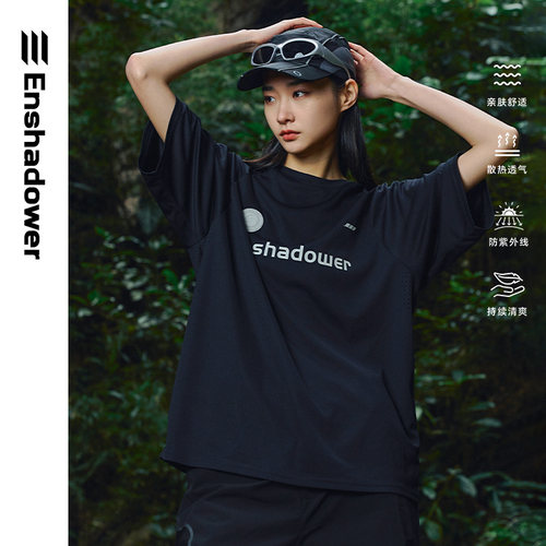 ENshadower运动徽章短T
