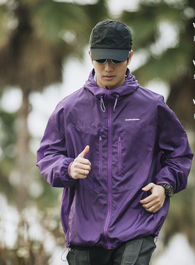 ENshadower隐蔽者防晒皮肤衣男三拉链户外防晒衣薄款透气运动外套