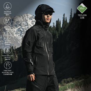 ENshadower隐蔽者Teflon三防刺客全天候压胶硬壳冲锋衣夹克外套冬