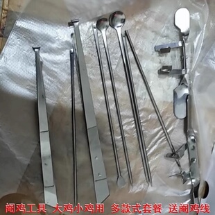 阉鸡工具全套新型用具兽用阉割刀小鸡使用设备腌鸡不锈钢阉鸡仔