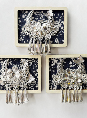 半苗帽非遗扎染风格文创冰箱贴千户苗寨贵州云南苗族特色纪念