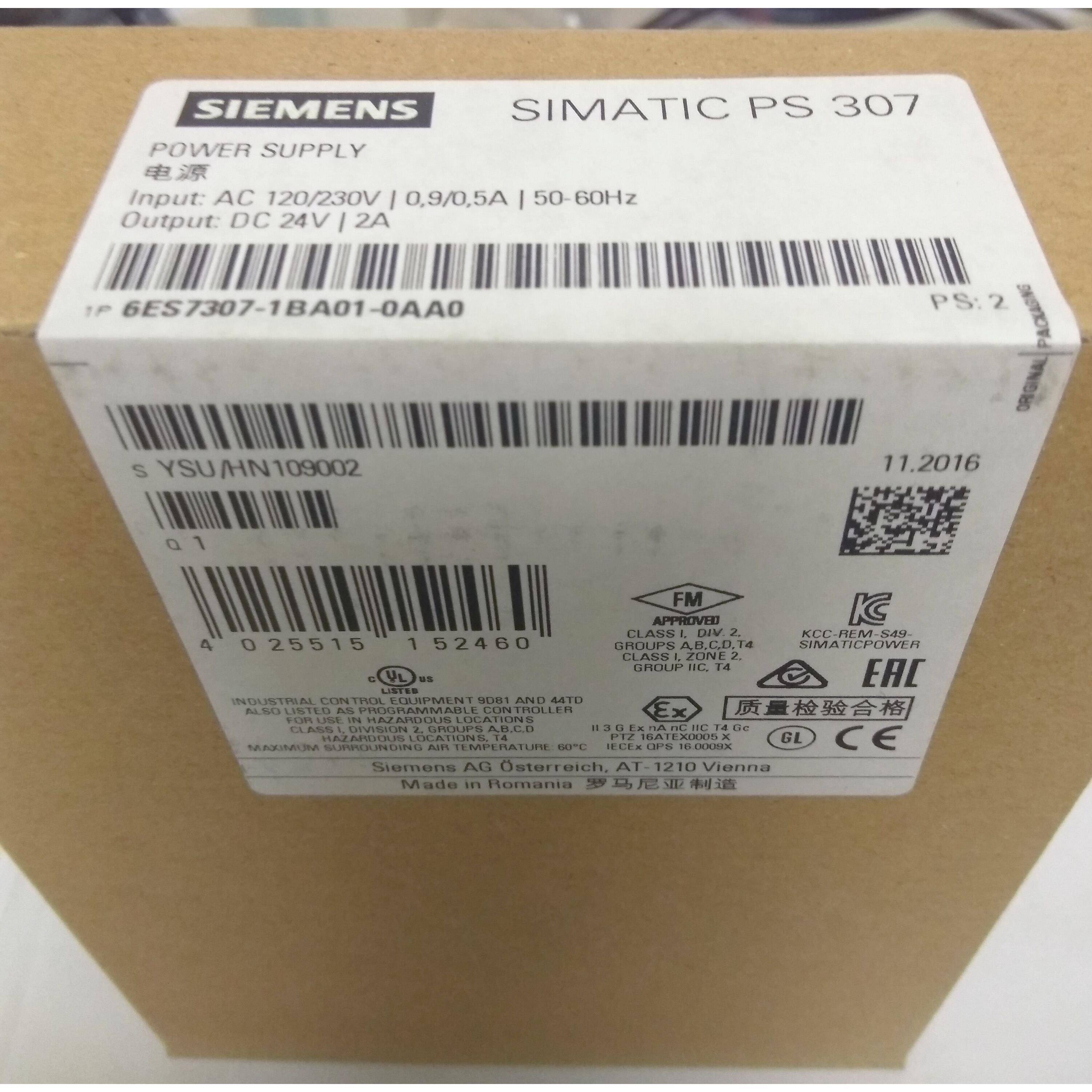 西门子S7-300调节型电源PS307 6ES7307-1BA01/1EA01/1KA02-0AA0