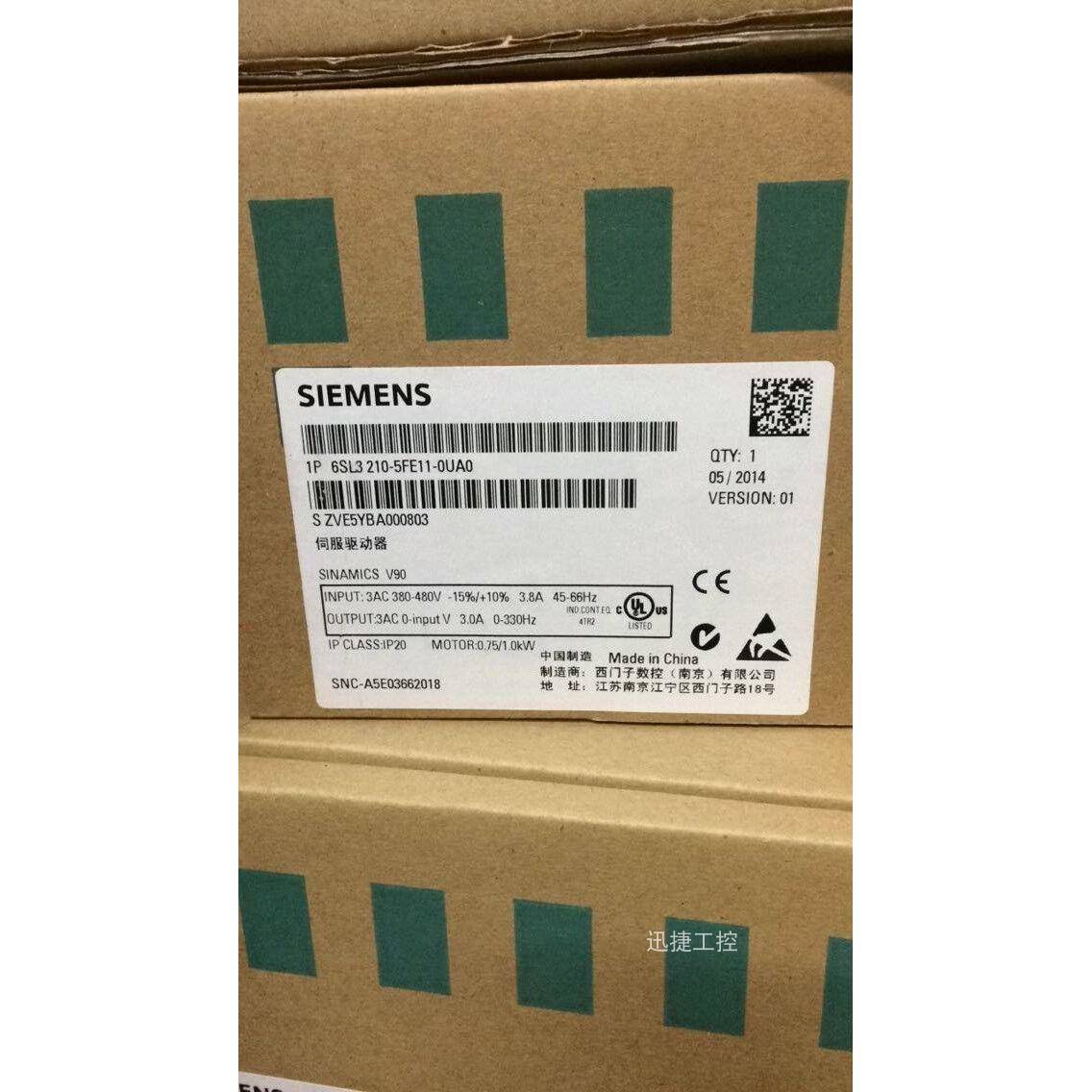 6SL3210-5FE11-0UA0西门子V90伺服驱动器1kW 6SL32105FE104UA0