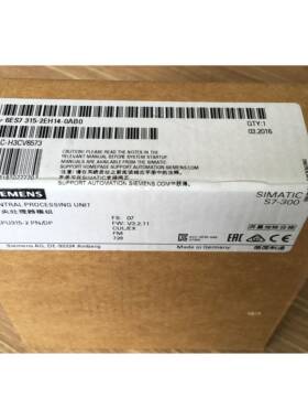 6ES7315-2EH14-0AB0西门子S7-300CPU315-2 PN/DP中央处理器384KB