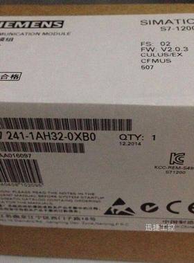 6ES7241-1AH32-0XB0西门子S7-1200通信模块CM12416ES72411AH320XB