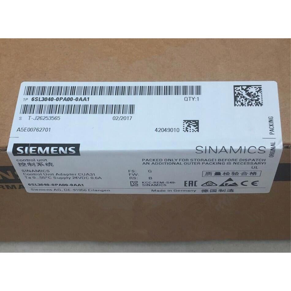 6SL3040-0PA00-0AA1西门子S120控制单元适配器CUA31用于功率模块