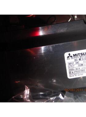 九成新三菱伺服电机HC-MFS73B