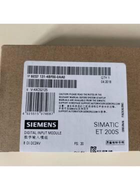 6ES7131-4BF00-0AA0西门子ET200S数字量电子模块8DI DC24VST