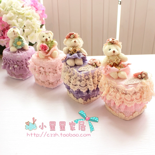 Мультяшные ватные палочки, милая креативная коробка, с медвежатами