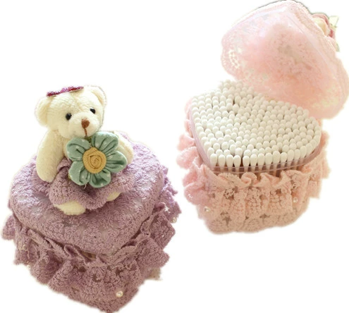 Мультяшные ватные палочки, милая креативная коробка, с медвежатами