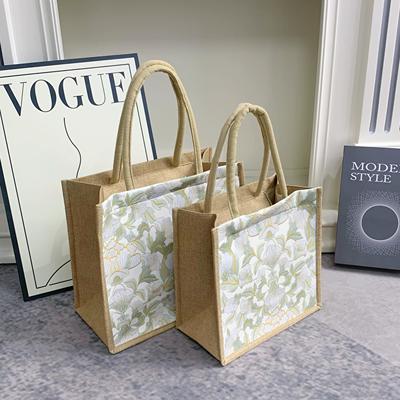 帆布手提包2025新款大容量麻布手提袋女ins上班通勤托特包