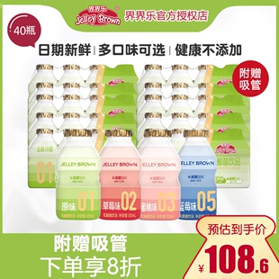 酸奶含乳饮料100ml 升级版 40瓶整箱 界界乐乳酸菌饮品混搭口味经典