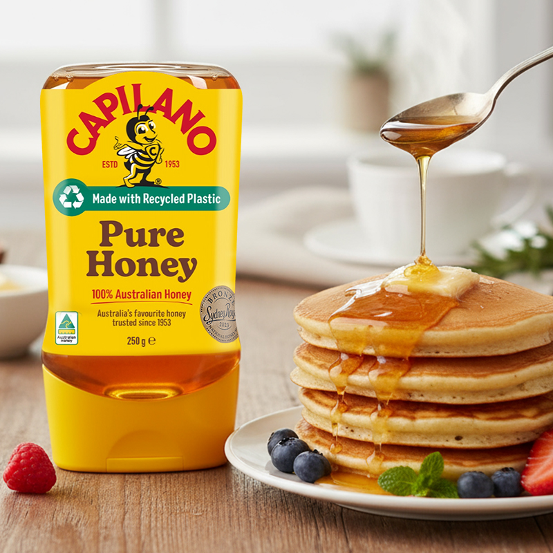 澳大利亚进口康蜜乐Capilano经典蜂蜜250g桉树蜂蜜倒立装