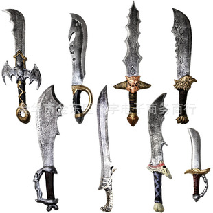 儿童玩具大刀长剑短剑短刀长刀小男孩礼物pu橡胶匕首塑料pu刀cos