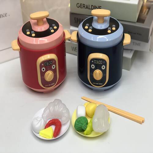 厨房小家电喷雾电饭锅仿真过家家语音电饭煲益智玩具仿真厨房玩具