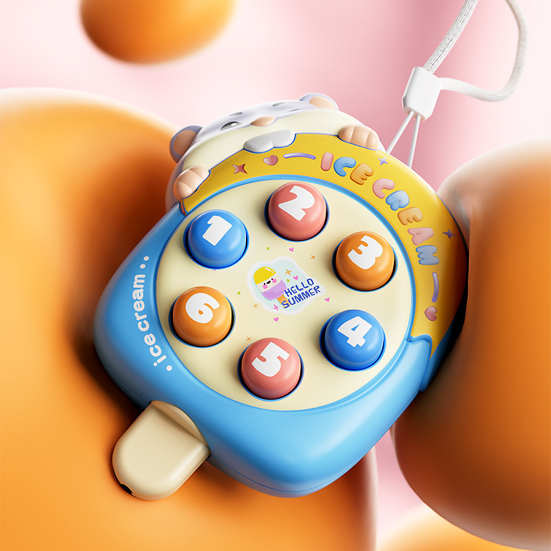 趣味仓鼠口哨打地鼠减压按按乐卡通欢乐掌上打地鼠玩具