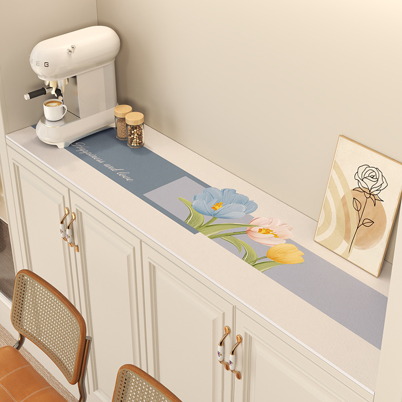 斗柜桌垫桌布pvc防水防油餐边柜桌布免洗防烫茶几桌布轻奢高级感