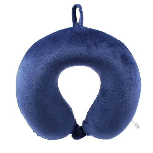 现货u型枕 记忆棉旅行枕护颈枕u形枕素色水晶超柔记忆棉颈枕