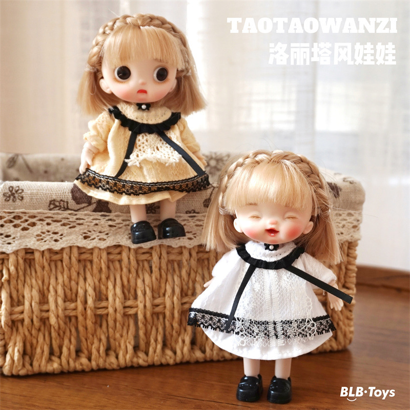 桃桃丸子洛丽塔风甜心女孩装扮娃娃多关节可活动男孩女孩礼物OB11