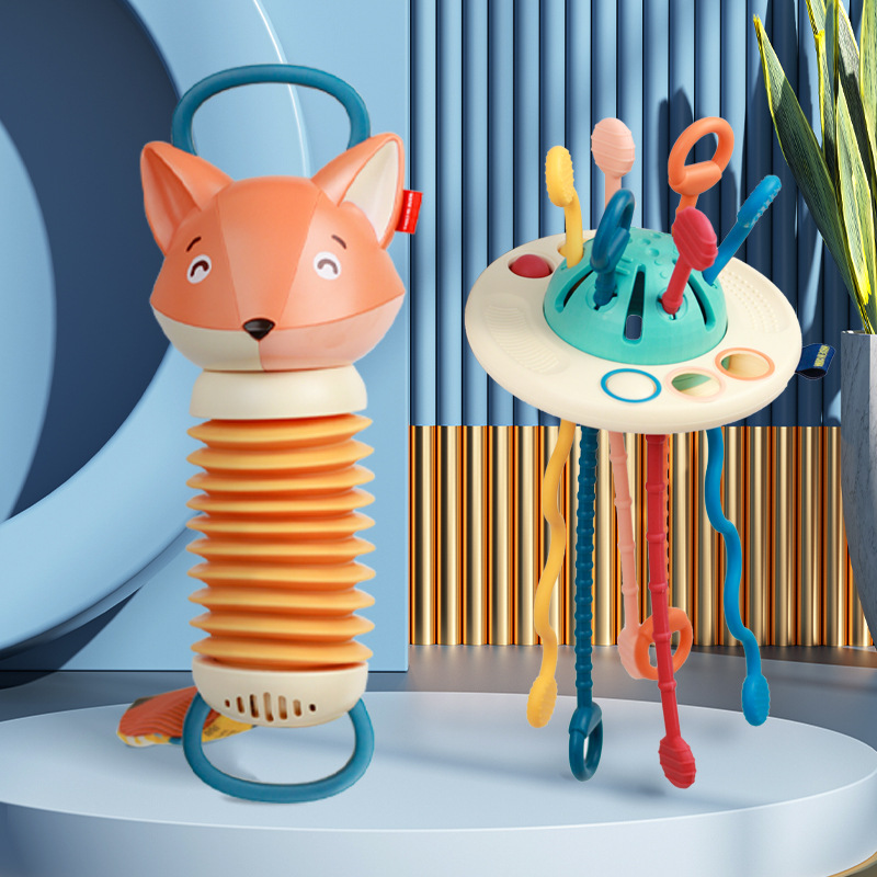 .新品狐狸手风琴 婴儿卡通音乐手拉风琴儿童早教乐器玩具现货