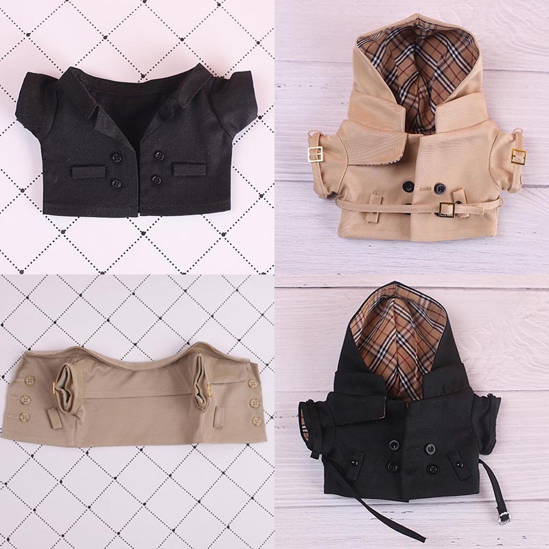 20厘米娃衣风衣衣服17厘米拉布布大衣labubu衣服公仔棉花娃娃衣服