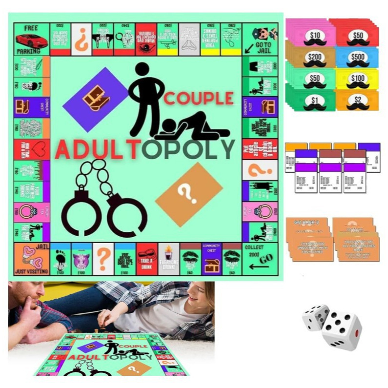 .新品情侣棋盘Adult Couple Game Night成人约会游戏之夜大富