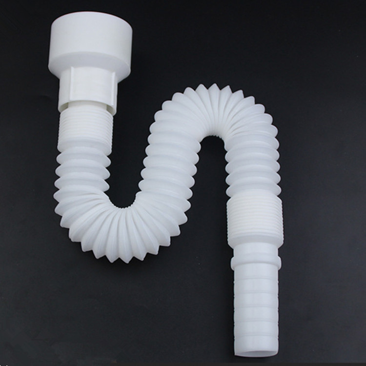 .生产白色电镀小便斗下水管塑料小便斗下水管不带钢丝小便下水