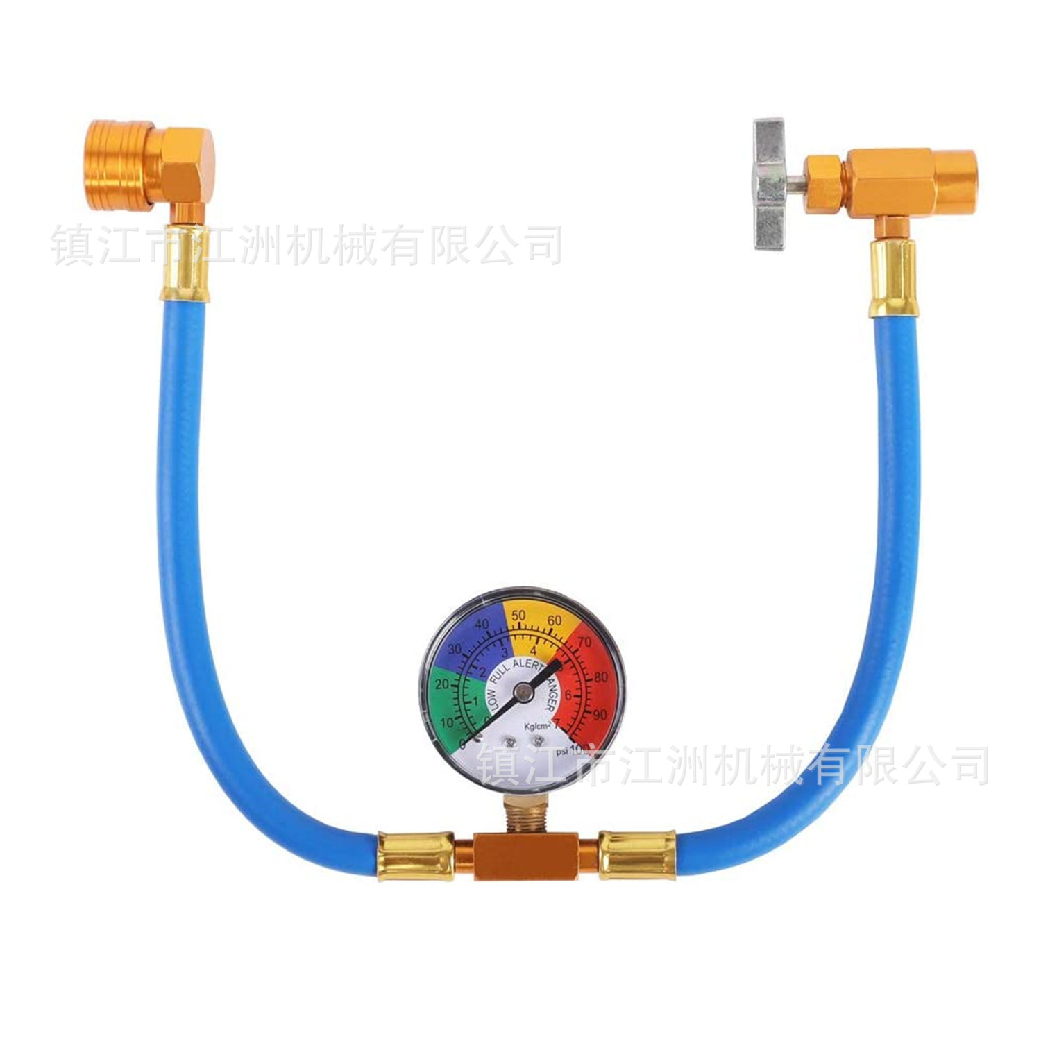 .134a汽车空调加氟表管制冷剂快速补充氟管欧美1/2开瓶器接口螺纹