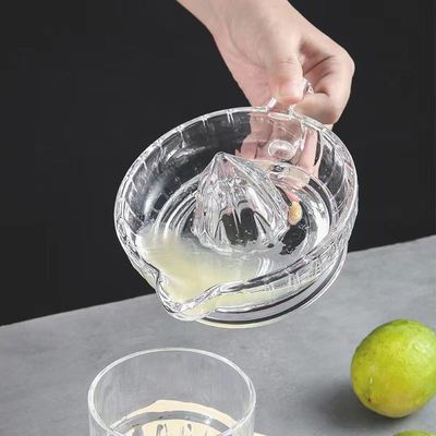 家用玻璃手动柠檬榨汁器压汁器橙汁西柚青柠挤汁器果汁神器便携小