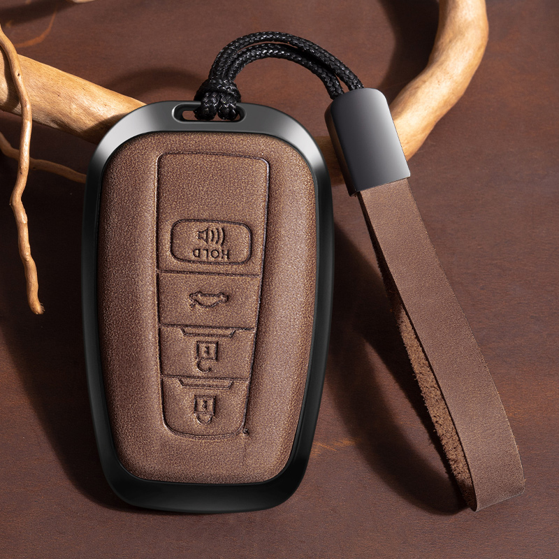 适用于丰田锐放锋兰达卡罗拉荣放RV4雷凌钥匙套牛皮真皮钥匙包3