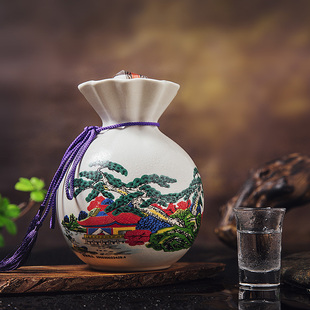 金星牌义聚永高粱酒花葫芦15年陈酿天津特产白酒55度750ml礼品酒