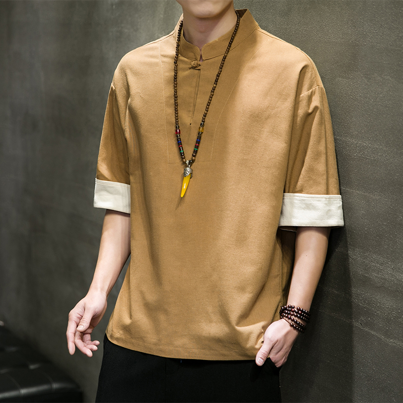 爱登尚高级唐装男款居士服