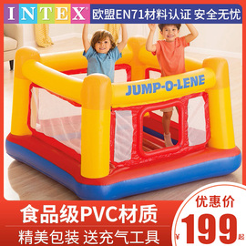 intex蹦蹦床兒童室內折疊充氣城堡樂園家用跳跳床彈跳床玩具球池圖片