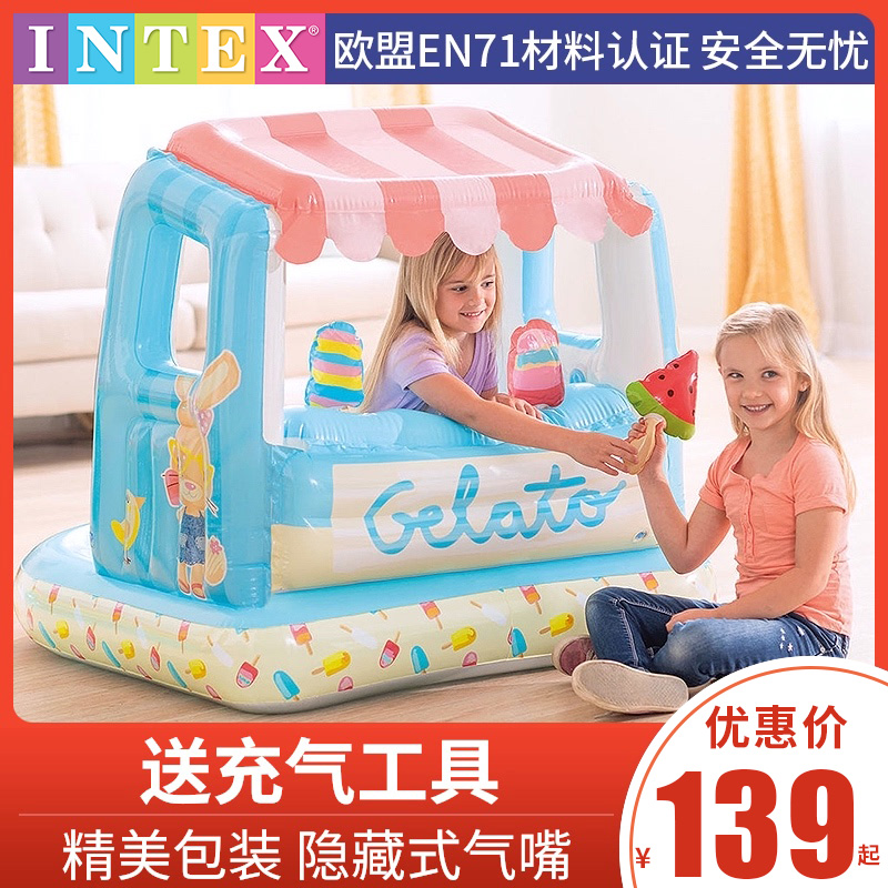 INTEX儿童帐篷室内游戏屋家用宝宝女孩男孩城堡房子玩具屋免搭建|msdalam kategori Toy/bayi/teka-teki/blok bangunan/model, sukan luar/Leisure/Mainan tradisional, khemah kanak-kanak/Play House - dari Buy2taobao.com untuk memberikan perkhidmatan ejen Taobao profesional membeli
