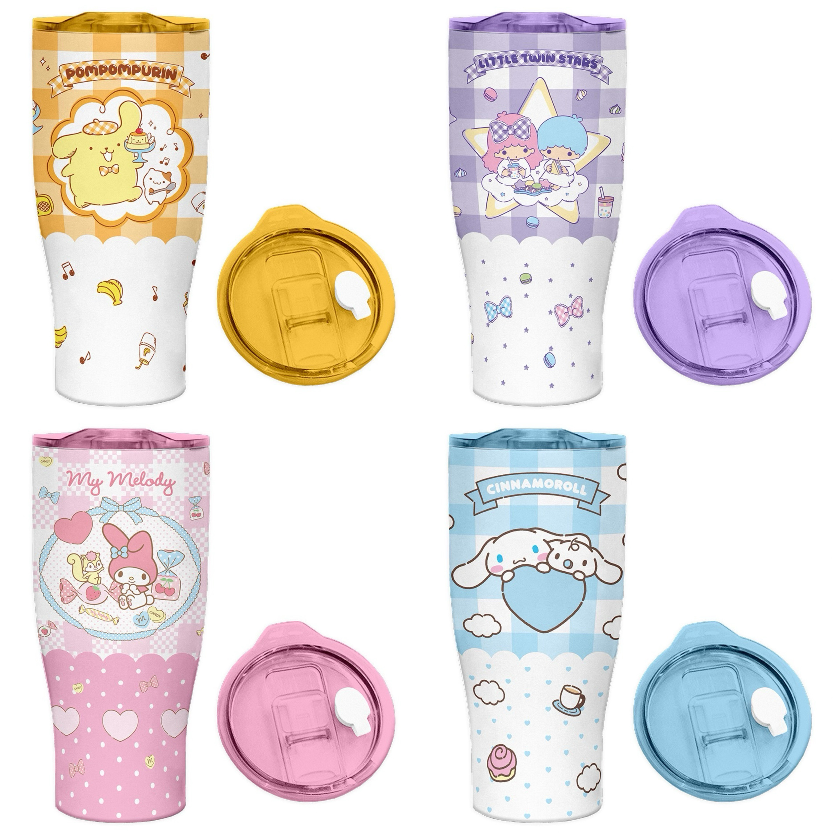 泰国三丽鸥sanrio大胖杯900ml咖啡杯保温钢杯子可爱吸管可冷热