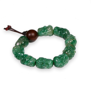 涵韵珠宝独山玉手串十八罗汉手链天然玉石男女同款节日礼品礼物