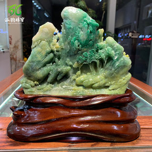 涵韵珠宝独山玉摆件 蒸蒸日上家居摆件大师雕刻高端礼品