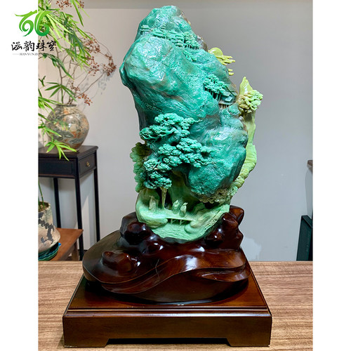 涵韵珠宝南阳独山玉大师雕刻摆件