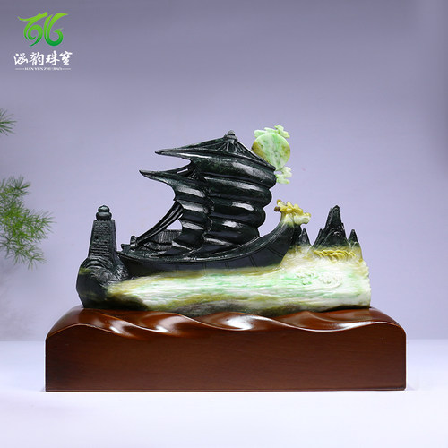 涵韵珠宝独山玉摆件玉雕厂直供