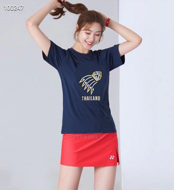 2022年最新款泰国纪念服羽毛球服文化衫 大码 速干短袖定制有童装