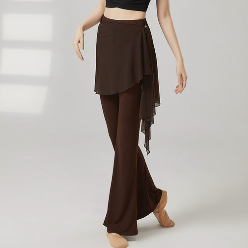 现代舞分体喇叭裤女练功服