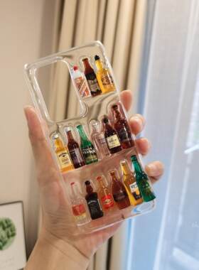 原创立体酒瓶手机壳适用iphone14promax12苹果13时尚vivo小米华为