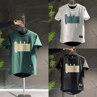 6734夏季新款男士时尚潮流T恤男款体恤男装上衣男潮牌修身短袖男