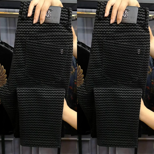 欧货春季金丝绒商务休闲直筒西裤